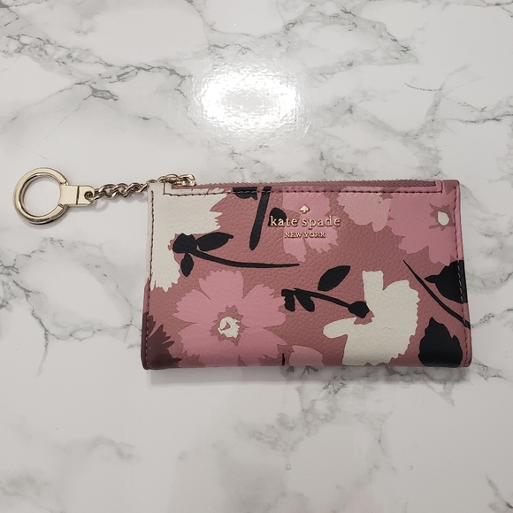 kate spade Handbags - Kate Spade Mikey Briar Lane Floral Wallet Key Fob Chain Wallet Card Holder